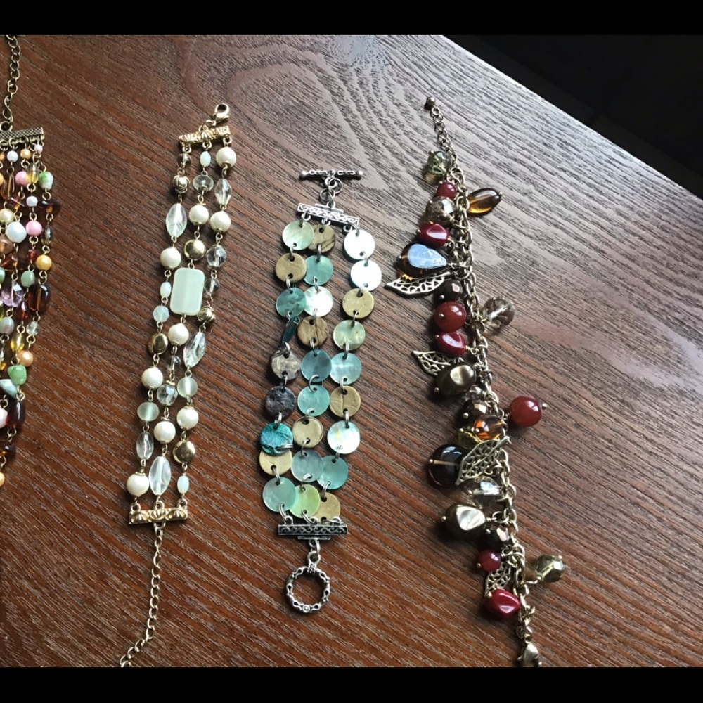Lot of 4 Lia Sophia bracelets
